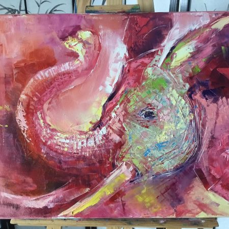 Pink Elephant, artist Peppo