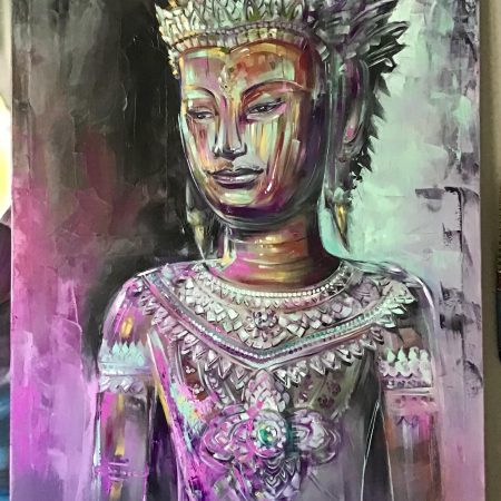 Purple Buddha, artist Peppo