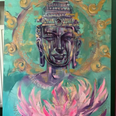 Healthy Protect Buddha, Oil on canvas, 100х160cm, 2025