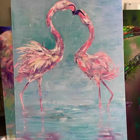 Love is in the air, Oil on canvas,100x160, 2025