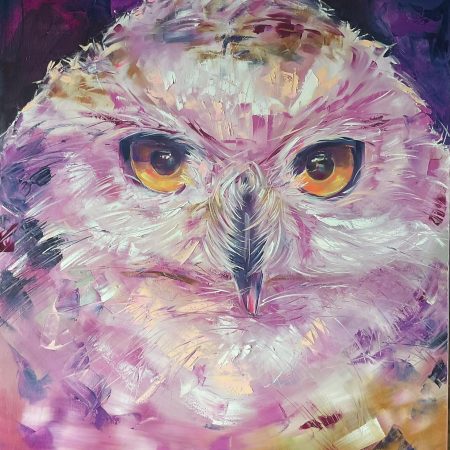Oil on canvas, “The Mystical Pink“, 100х120cm, 2025, Peppo Art