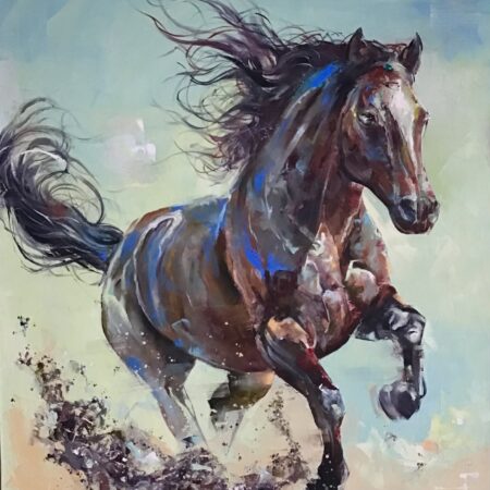 Oil on canvas, “The Powerful“, 100х120cm, 2026, Peppo Art