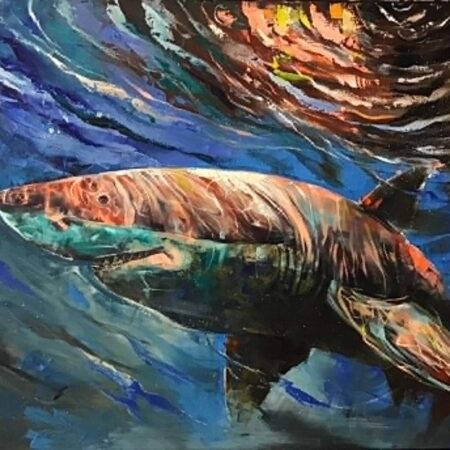 Oil on canvas, “The Predator“, 100х150cm, 2026, Peppo Art